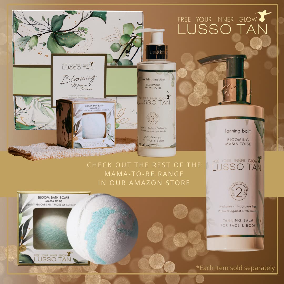 Lusso Tan Pregnancy-Safe Fake Tan Lotion - Helps Prevent Stretch Marks. Organic Vegan, Cruelty-Free Self Tan With Vitamins. Gradual, Fragrance Free Tanning Lotion For All Skin Types