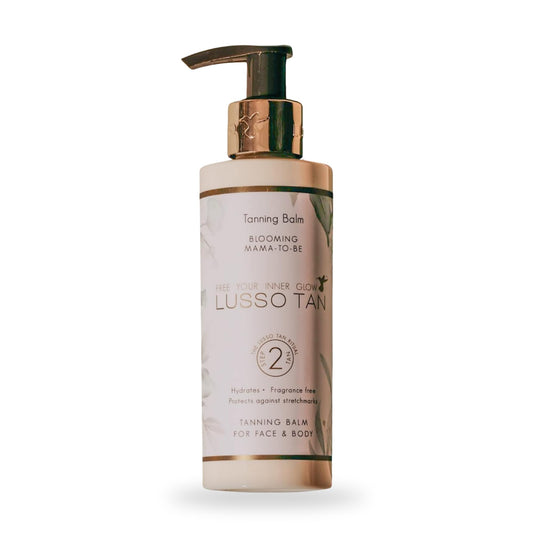 Lusso Tan Pregnancy-Safe Fake Tan Lotion - Helps Prevent Stretch Marks. Organic Vegan, Cruelty-Free Self Tan With Vitamins. Gradual, Fragrance Free Tanning Lotion For All Skin Types